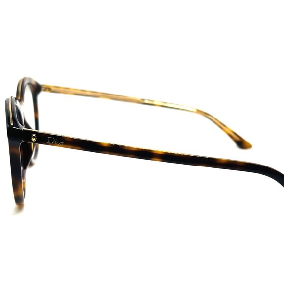 NEW CHRISTIAN DIOR MONTAIGNE 41 C9C Havana Crystal Eyeglasses 52mm 19 145